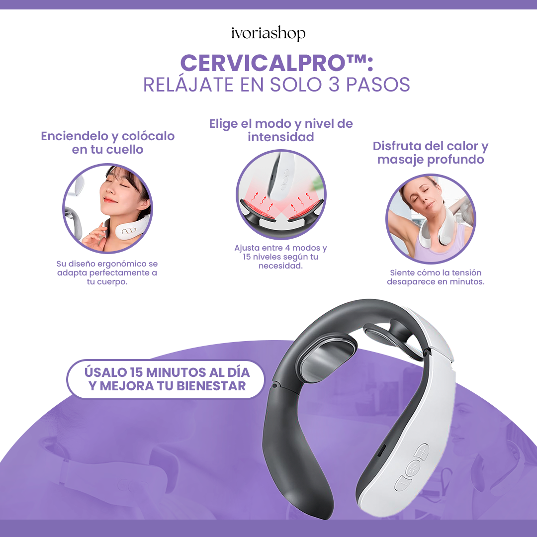 CervicalPro™ - Despídete del dolor cervical y recupera tu bienestar con un solo clic