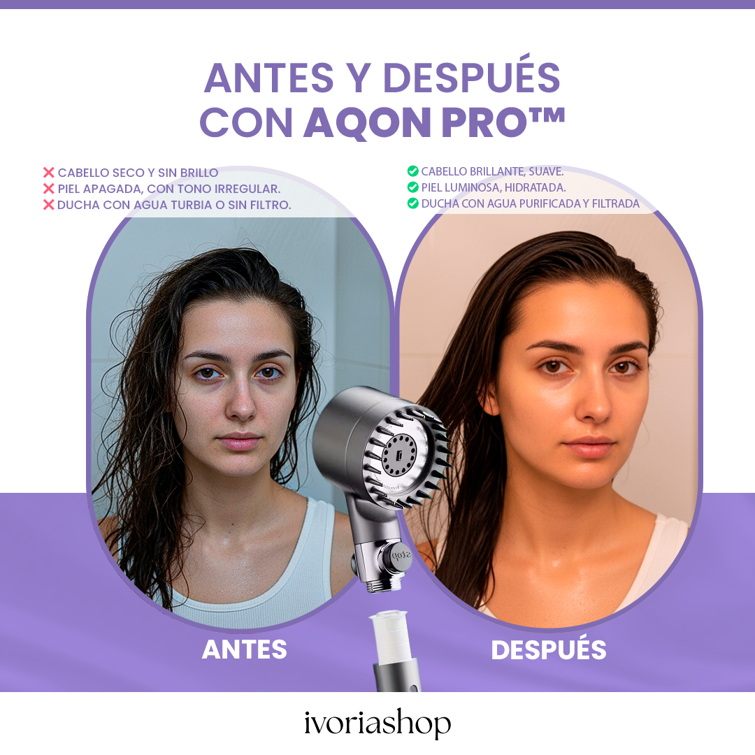 AqonPro™ - La Ducha que Transforma tu Piel y tu Cabello desde el Primer Día