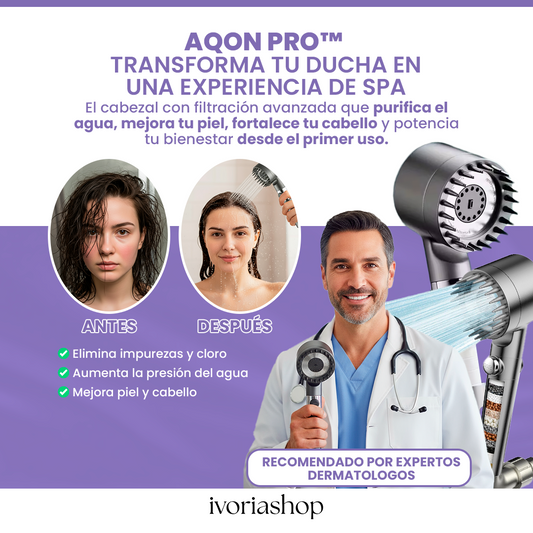 AqonPro™ - La Ducha que Transforma tu Piel y tu Cabello desde el Primer Día