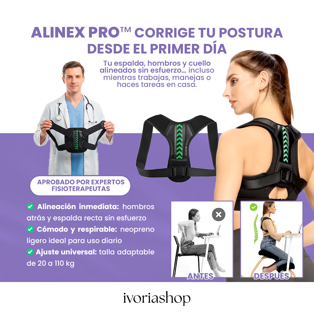 AlinexPro™ - Recupera tu postura, elimina el dolor y vuelve a vivir sin tensiones
